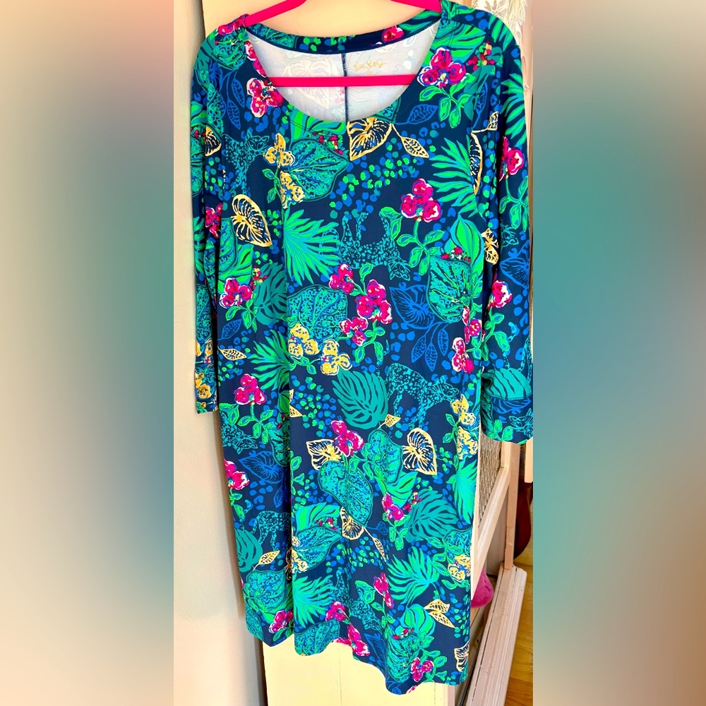 Lilly Pulitzer Floral Dress - Blue and Pink